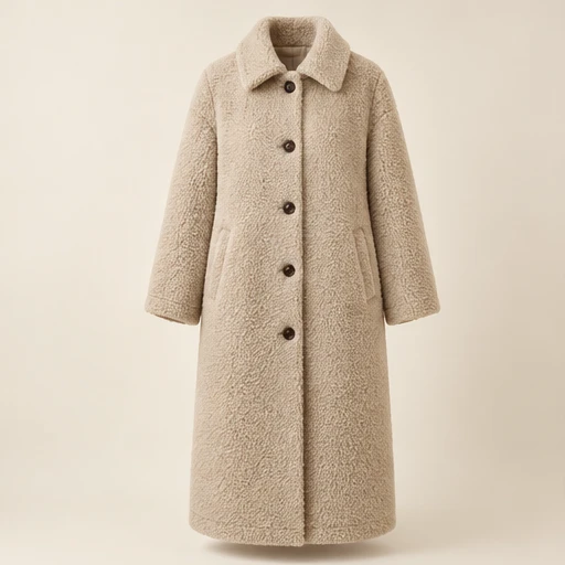 Long oatmeal Moonlight Coat